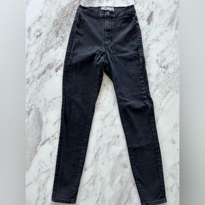 garage black, ultra high rise skinny jean: size 01